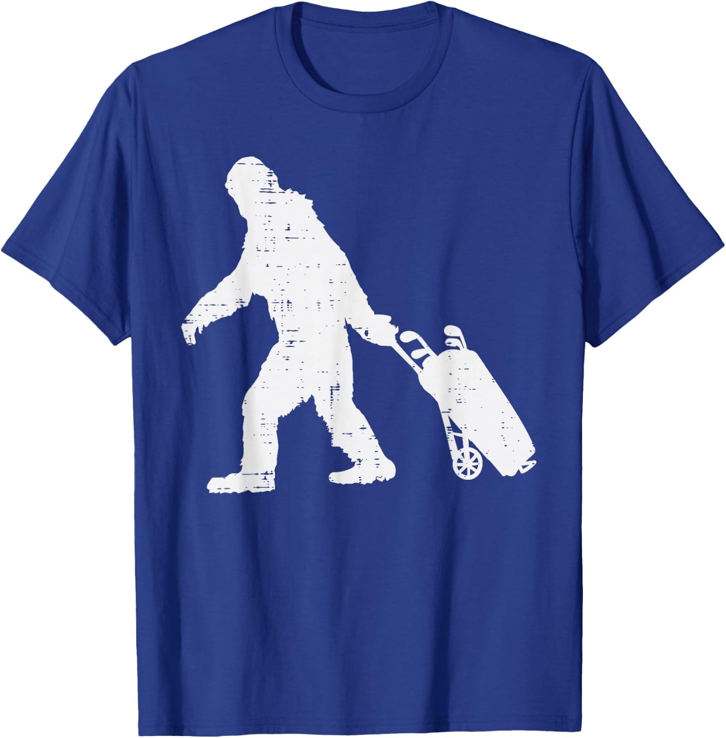 Bigfoot Sasquatch Golf Clubs Funny Golfing Golfer Men Women T-Shirt - T-Shirt | Royal