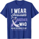 I Wear Periwinkle For My Brother Esophageal Cancer Awareness T-Shirt - T-Shirt | Royal