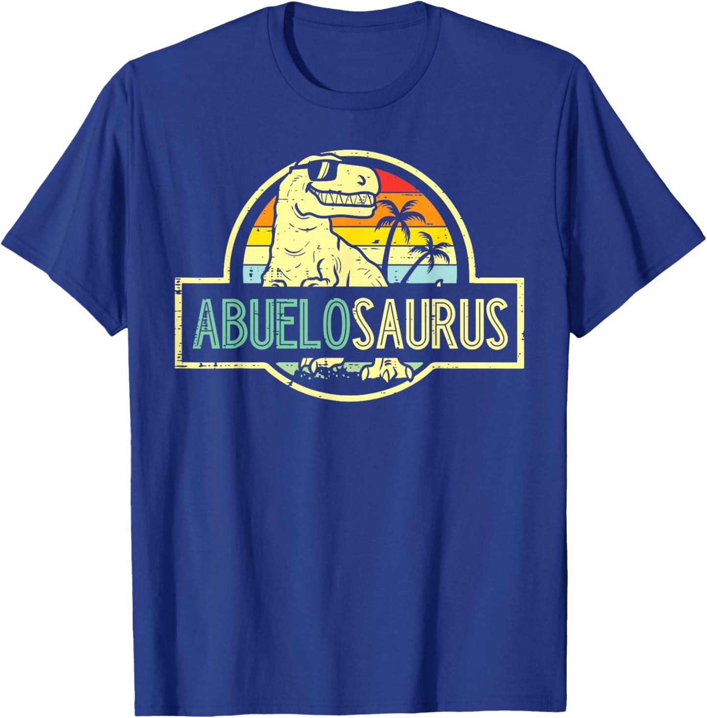 Fathers Day Dinosaur Abuelo Saurus Spanish Grandpa Trex Papa T-Shirt - T-Shirt | Royal