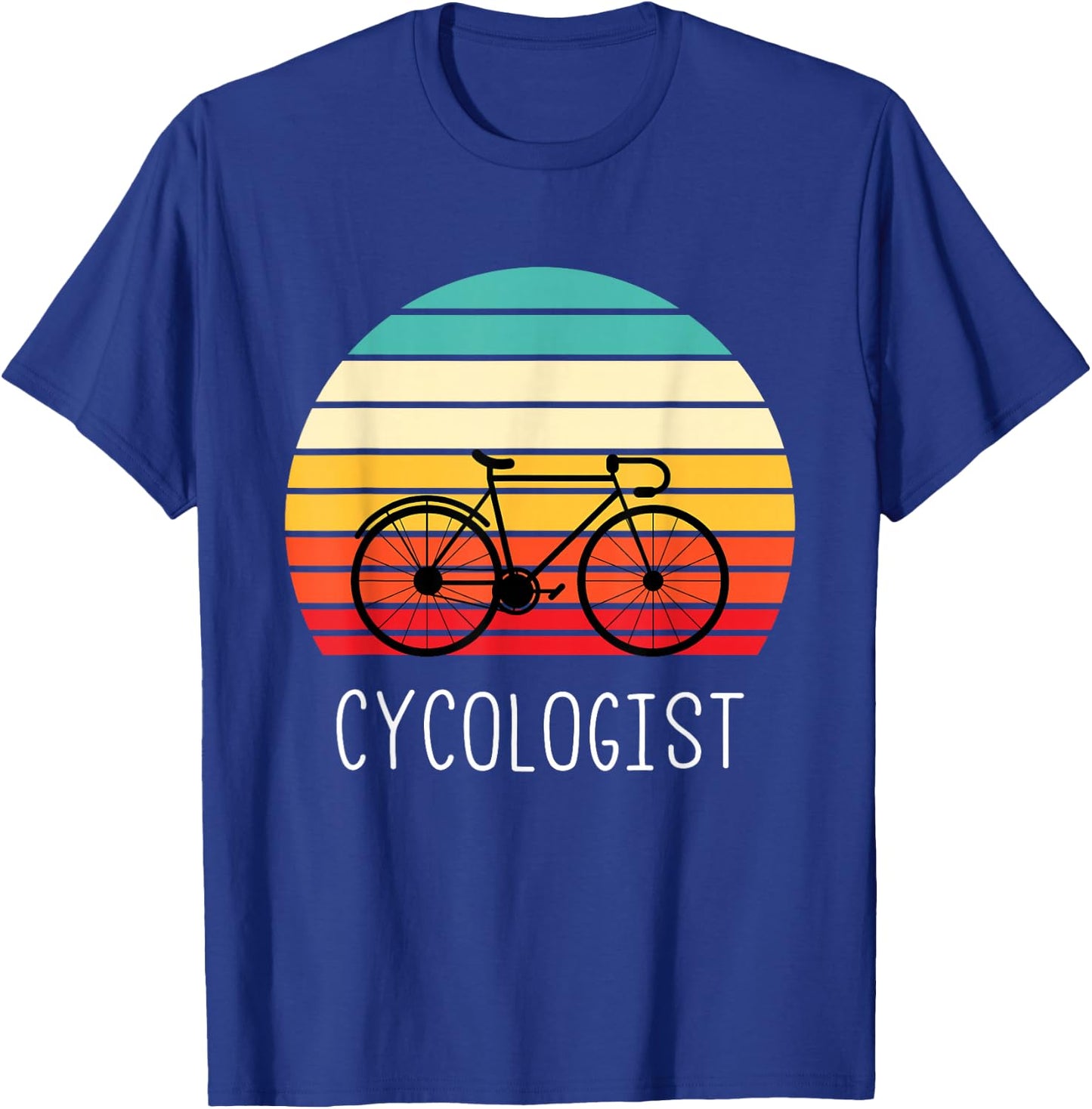 Cycologist - Funny Vintage Cycling & Cyclist Gift T-Shirt - T-Shirt | Royal