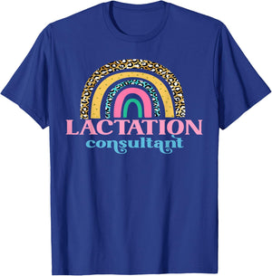 Lactation Consultant Nurse Mom Counselor Breast Milk Support T-Shirt - T-Shirt | Royal