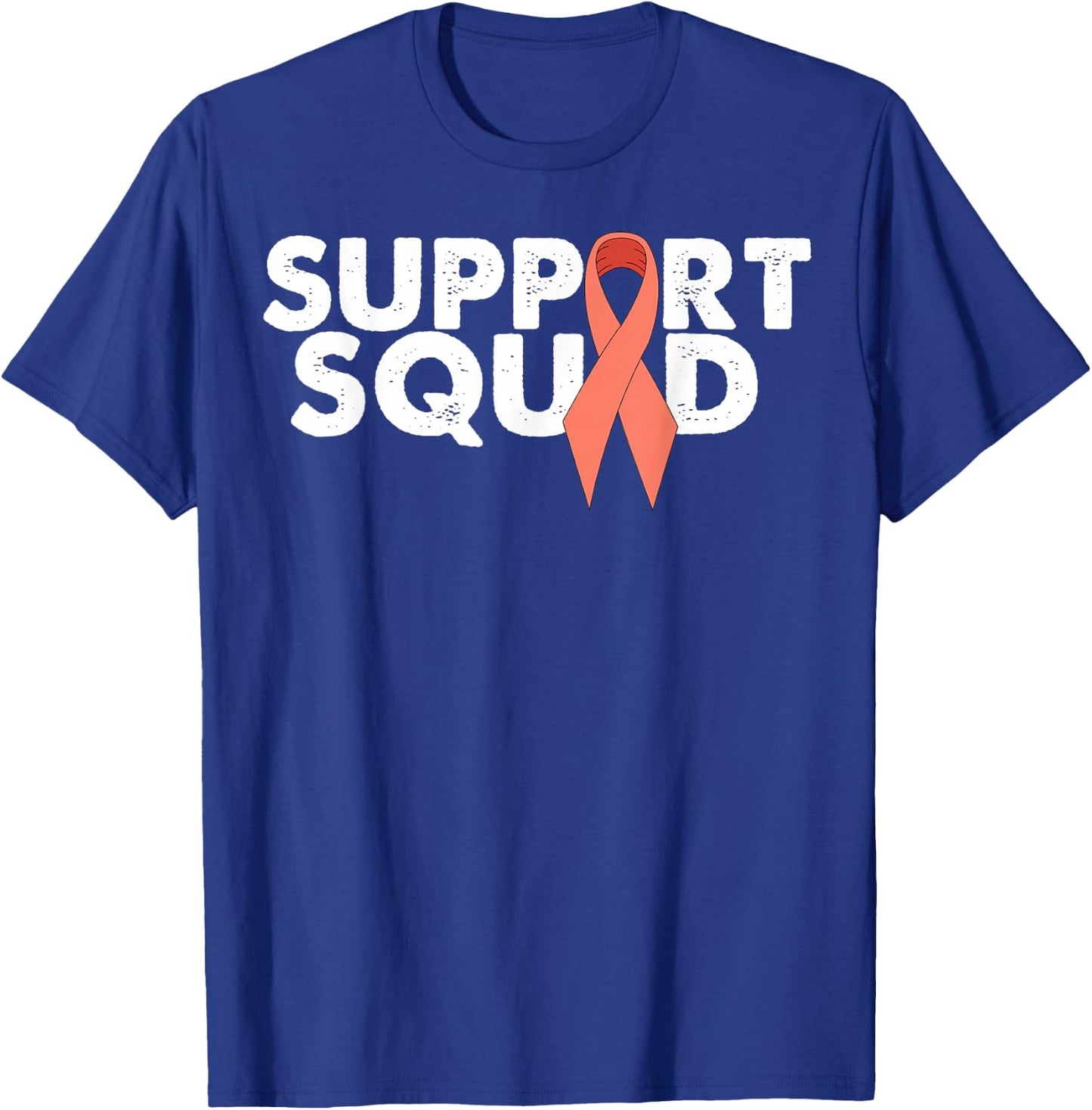 Uterine Cancer Support Ribbon T-Shirt - T-Shirt | Royal