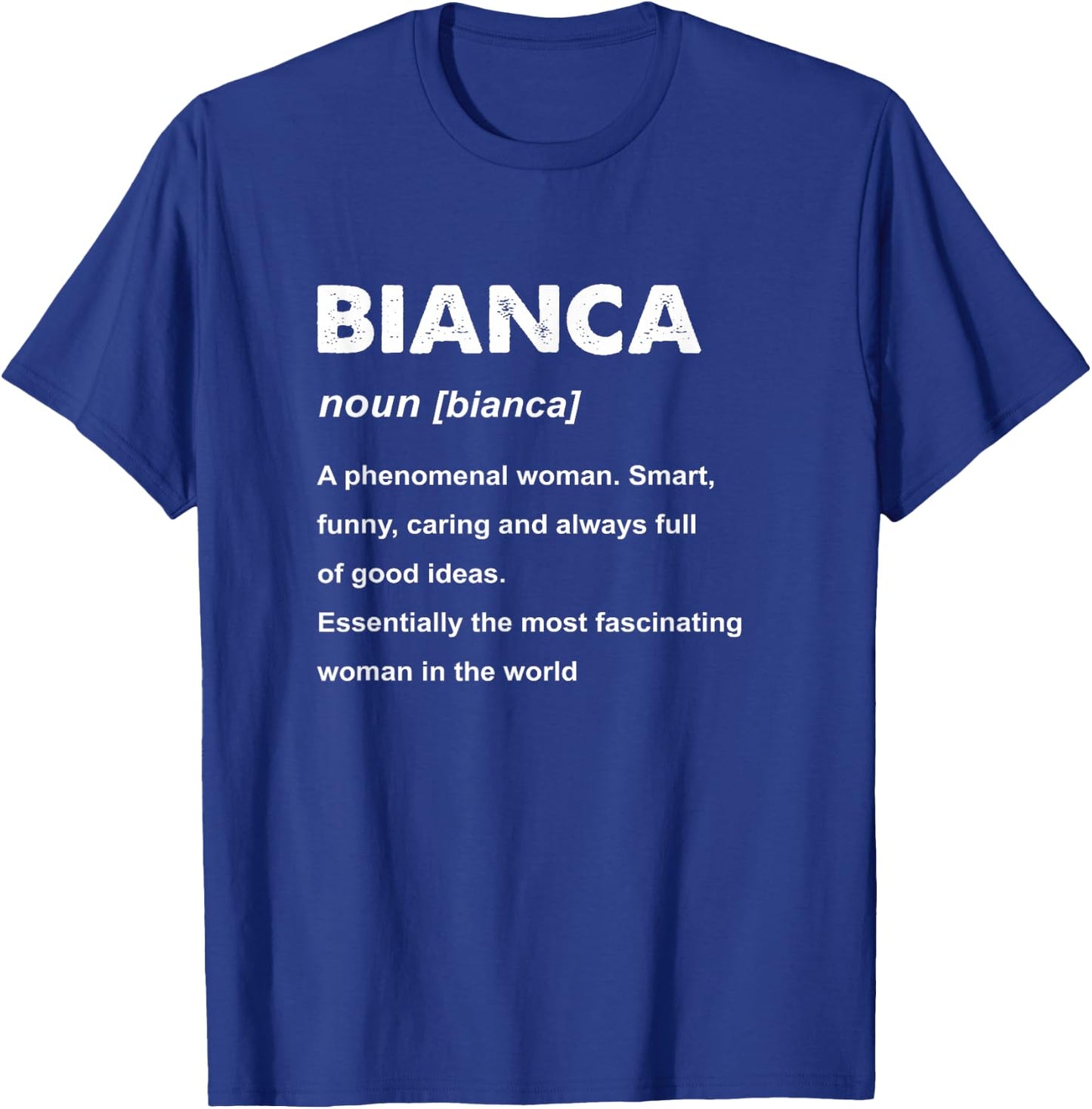 Bianca Name T-Shirt - T-Shirt | Royal
