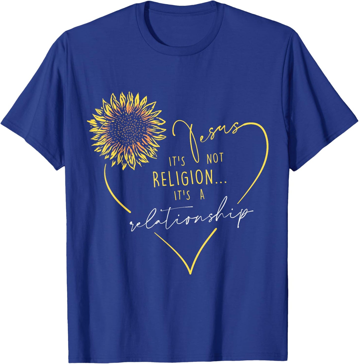 Jesus Its not Religion its a realtionship - Christian Women T-Shirt - T-Shirt | Royal