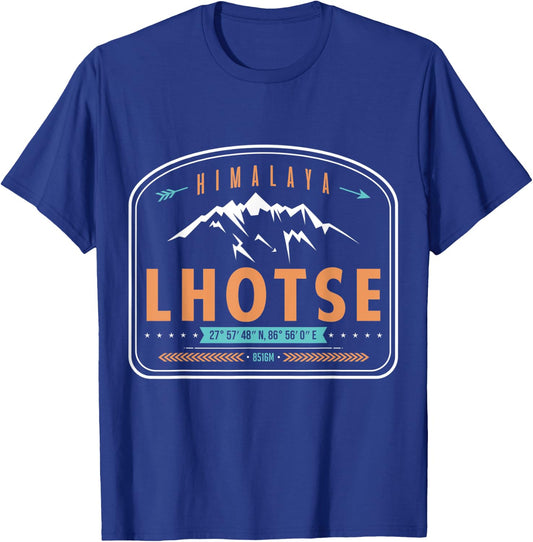 Lhotse Mountain in the Himalaya Mountains, Nepal, Tibet T-Shirt - T-Shirt | Royal