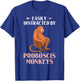 Proboscis Monkey Funny Long Nosed Monkeys T-Shirt - T-Shirt | Royal