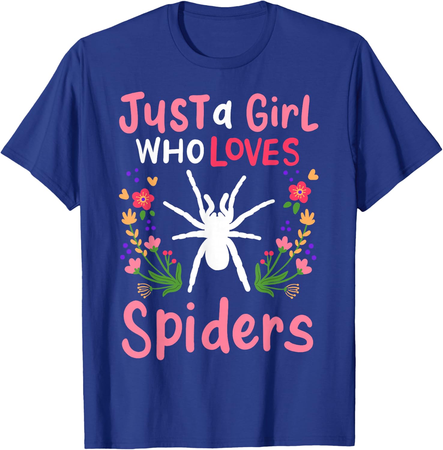 Spider Just A Girl Who Loves Spiders Gift T-Shirt - T-Shirt | Royal