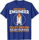 Aerospace Engineer Blast you in Space Rocket Engineering T-Shirt - T-Shirt | Royal