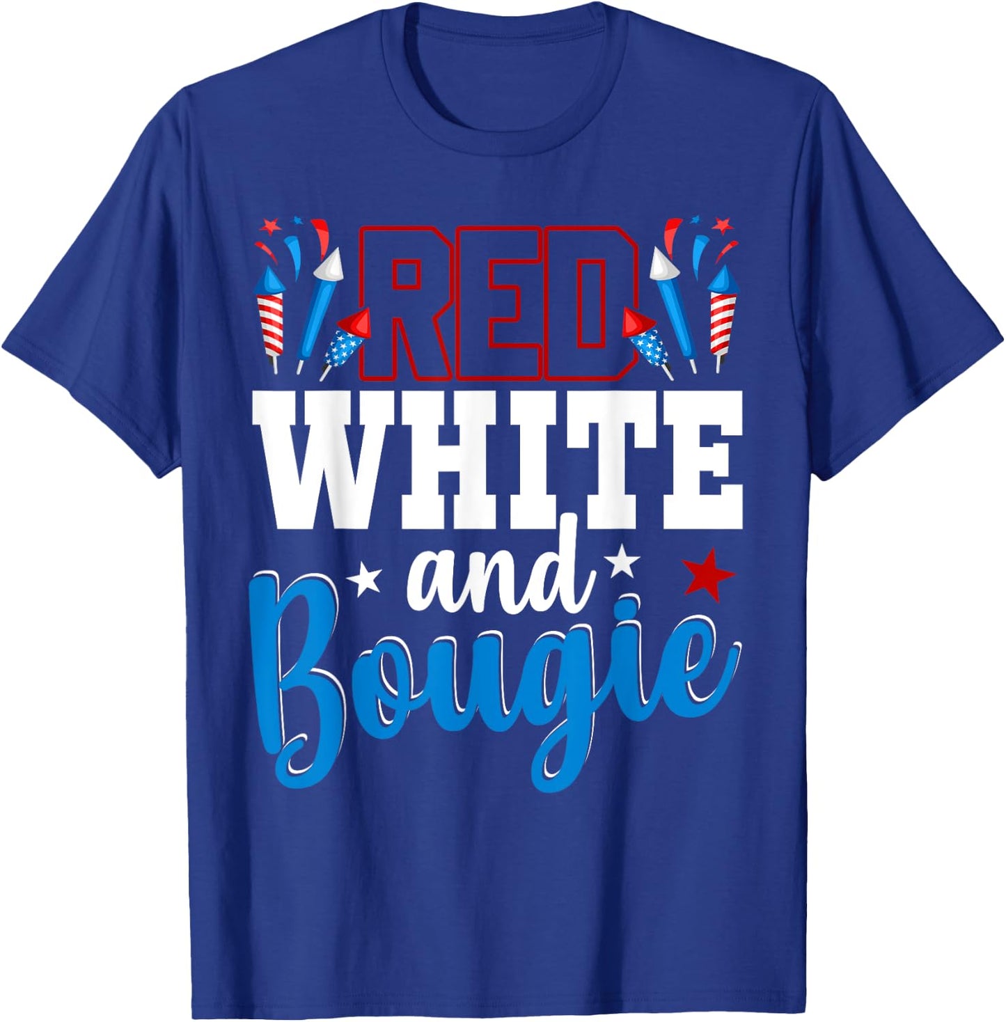 Red White And Bougie 4th Of July American Independence Day Men T-Shirt - T-Shirt | Royal
