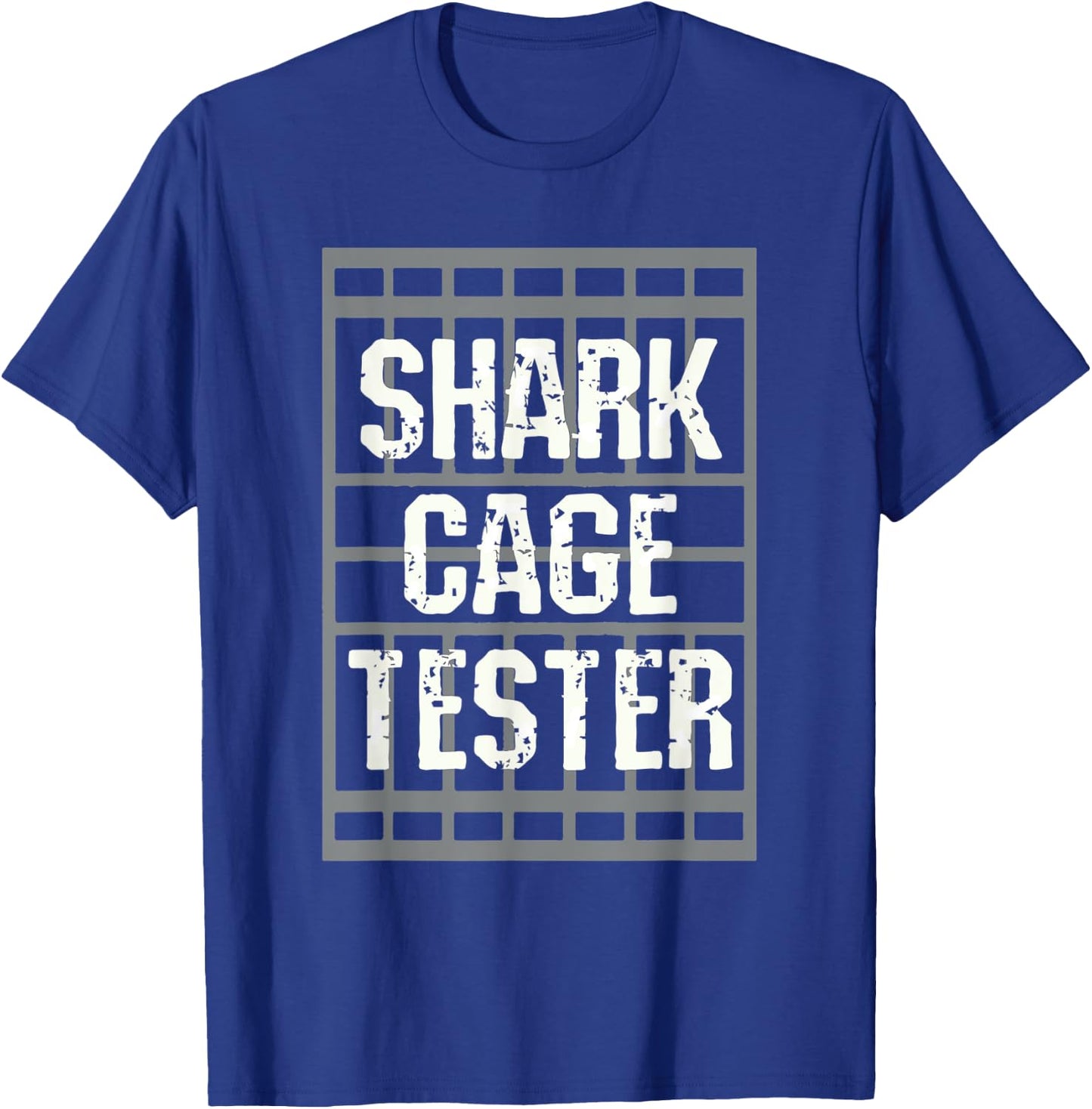 Funny Amputee Disability Shark Cage Tester Surgery Joke T-Shirt - T-Shirt | Royal