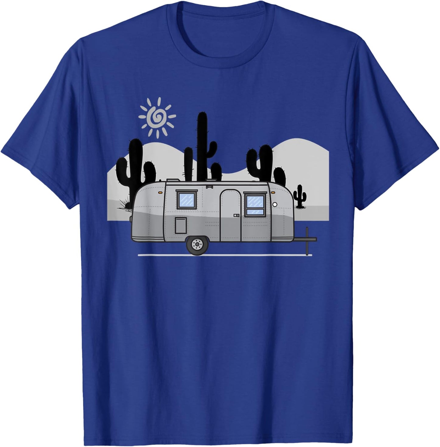 The perfect retro Airstream camping trailer . T-Shirt - T-Shirt | Royal