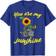 Cat you are my sunshine kitten sunflower butterfly Cats Men Women Girls Kids T-Shirt - T-Shirt | Royal