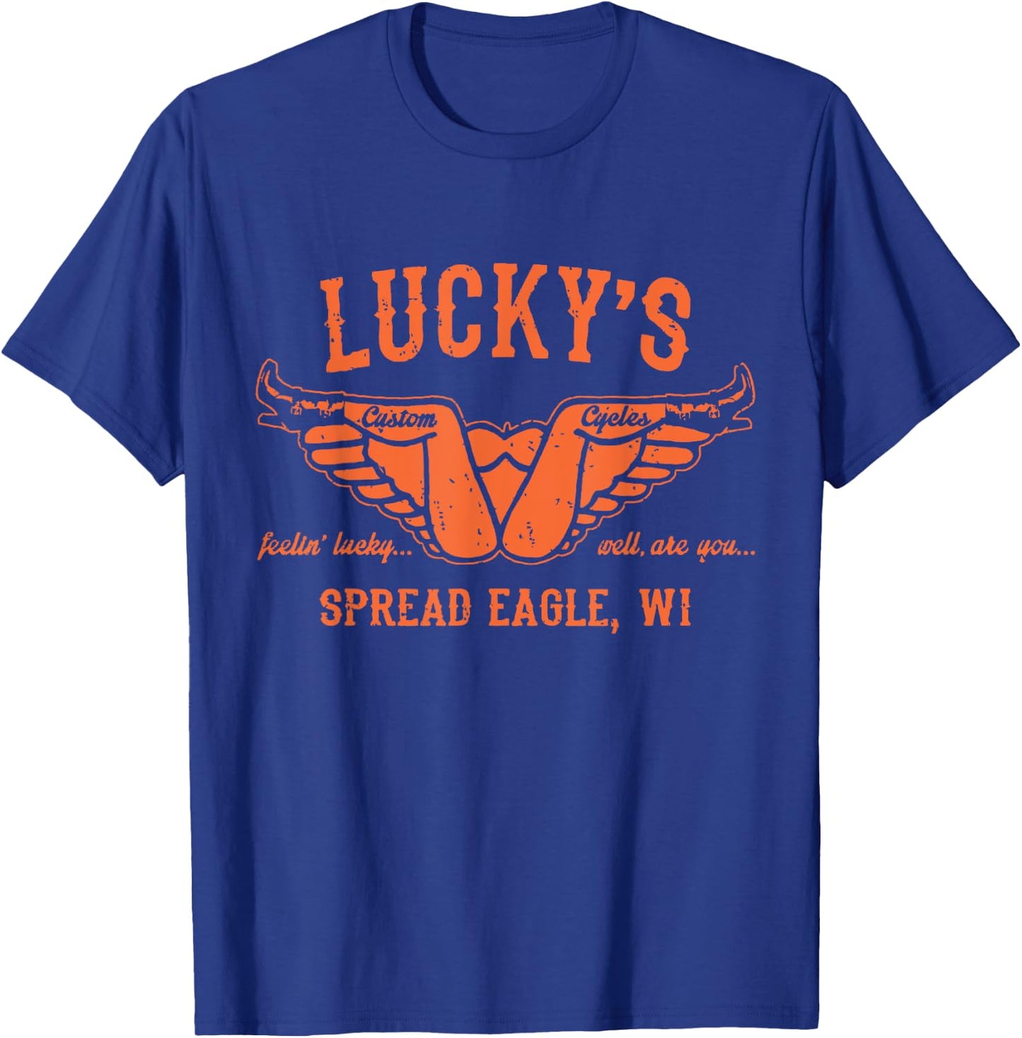 Cool Funny Offensive Motorcycle Biker - Spread Eagle Gift T-Shirt - T-Shirt | Royal