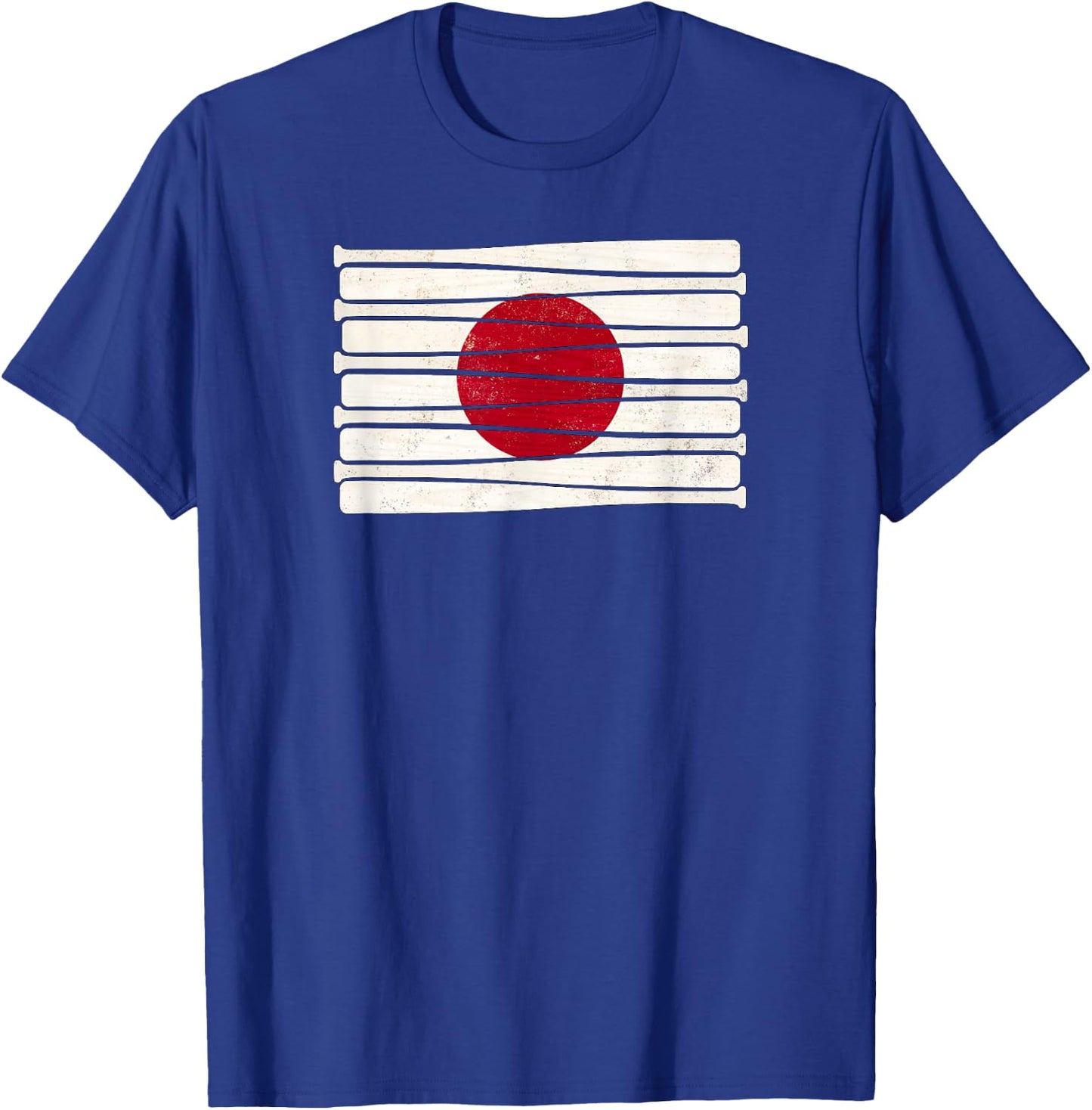 Japanese Baseball Bat Flag T-Shirt - T-Shirt | Royal