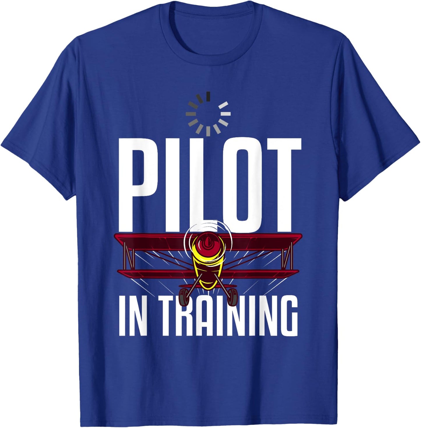 Funny Pilot In Training Gift Aviation Student Boys Girls T-Shirt - T-Shirt | Royal