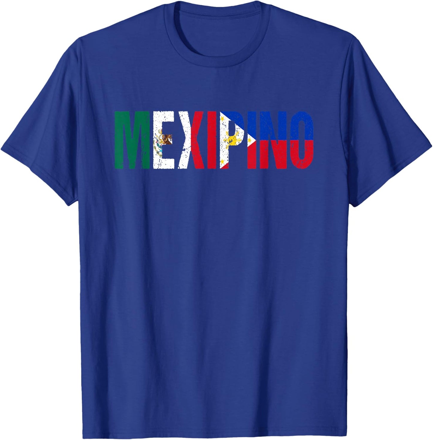 Mexipino Mexico Philippines Flag Ancestery Filipino Mexican T-Shirt - T-Shirt | Royal