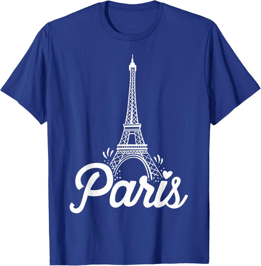 Paris France Eiffel Tower Vintage Gift T-Shirt - T-Shirt | Royal