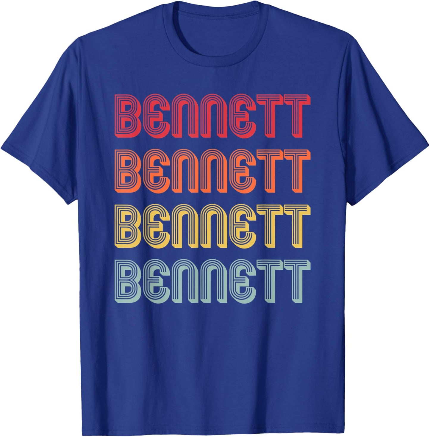BENNETT Gift Surname Funny Retro Vintage Birthday Reunion T-Shirt - T-Shirt | Royal