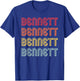 BENNETT Gift Surname Funny Retro Vintage Birthday Reunion T-Shirt - T-Shirt | Royal