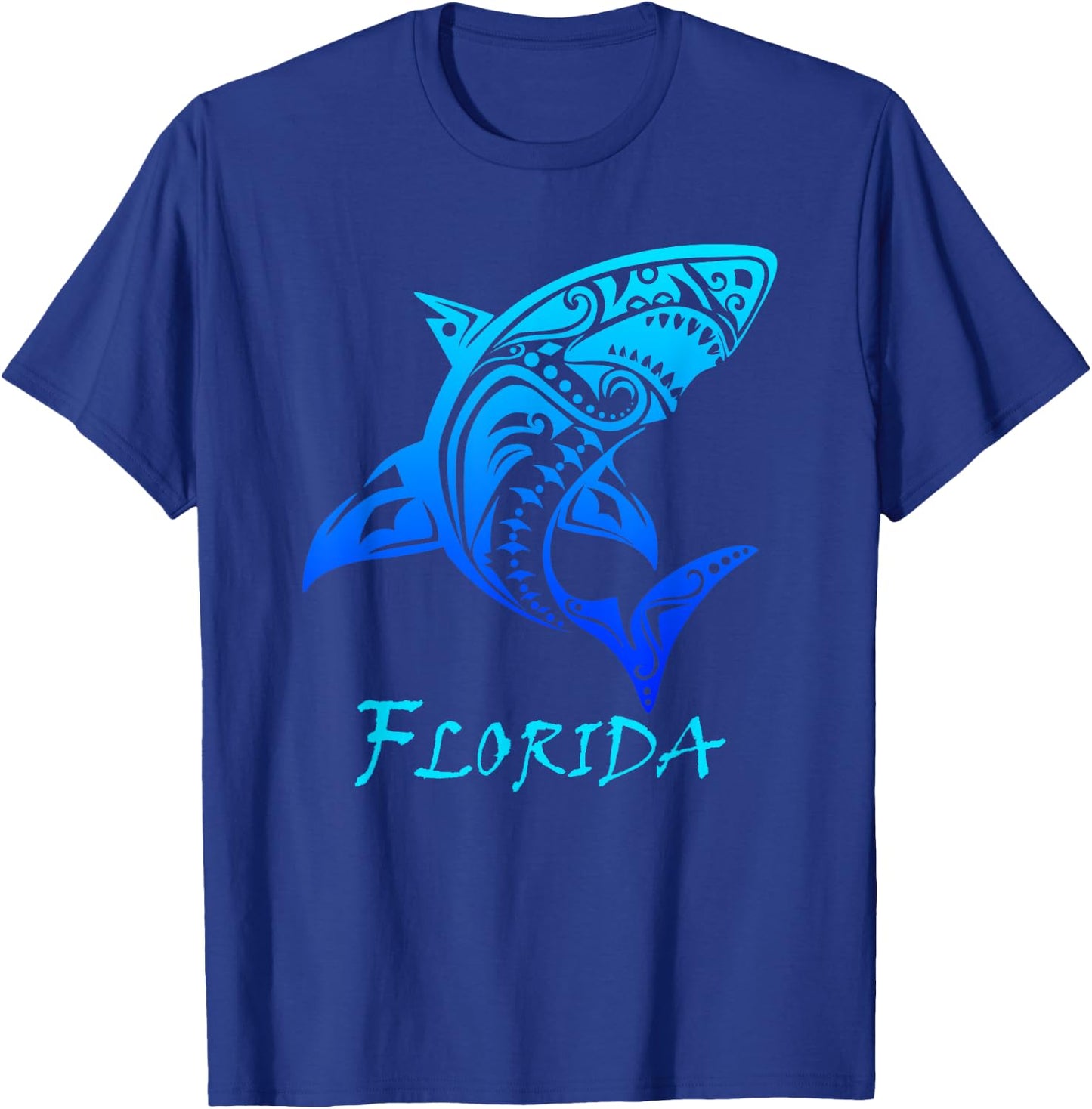Florida Vacation Vintage Retro Shark T-Shirt - T-Shirt | Royal