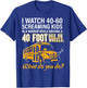 School Bus Driver Watch Screaming Kids Drive Box On Wheels T-Shirt - T-Shirt | Royal