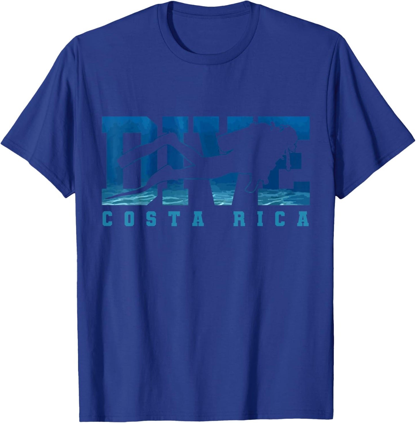 Costa Rica Diver Souvenir Gift Divers T-Shirt - T-Shirt | Royal