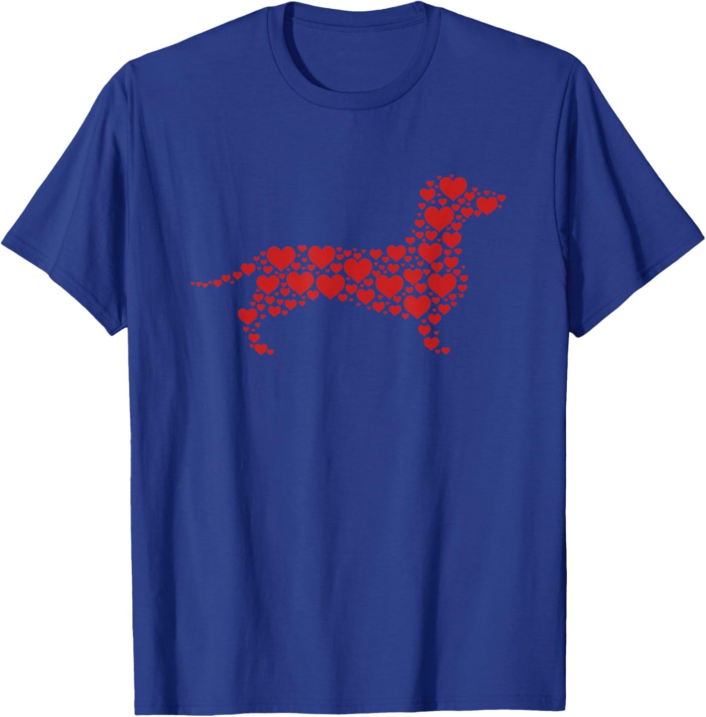 Heart Dog Lover Gifts Dachshund Puppy Valentines Day T-Shirt - T-Shirt | Royal