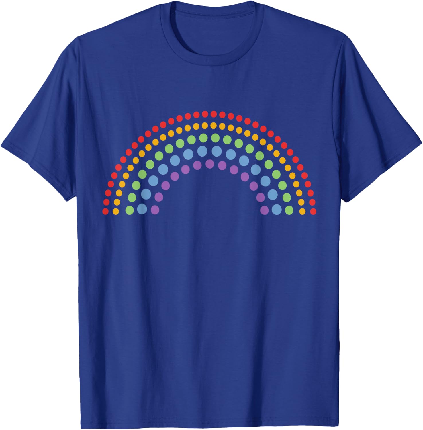 Dot Day Shirt Polka Dots Rainbow Kids Girls Boys Youths T-Shirt - T-Shirt | Royal