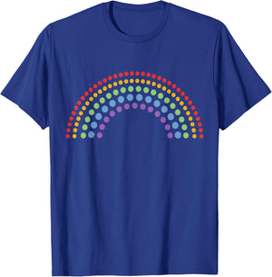Dot Day Shirt Polka Dots Rainbow Kids Girls Boys Youths T-Shirt - T-Shirt | Royal