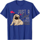 Cute Dog Owner Women Girls Pugs Lover Dog Animal Pug T-Shirt - T-Shirt | Royal
