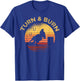 Turn and Burn Barrel Racing Horse Rodeo Cowgirl T-Shirt - T-Shirt | Royal