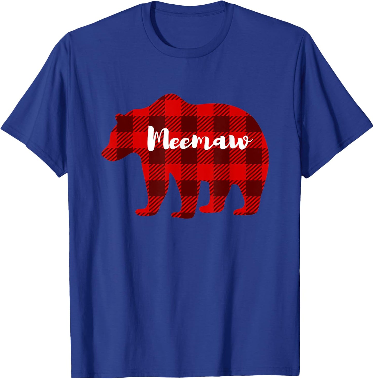 Meemaw Bear Clothing Women Gifts Grandparent Family Matching T-Shirt - T-Shirt | Royal