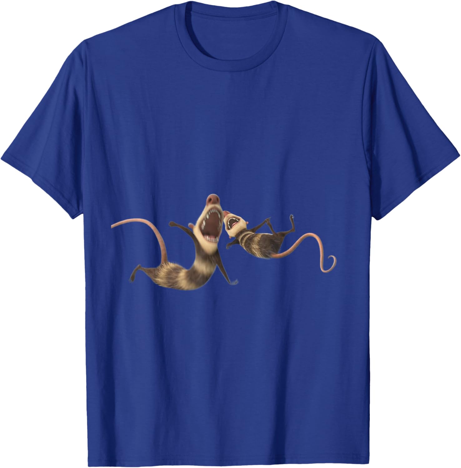 Gift Friends For Cartoon Lover - Crash & Eddie Ice Age Family -Adults Kids Black Small T-Shirt - T-Shirt | Royal