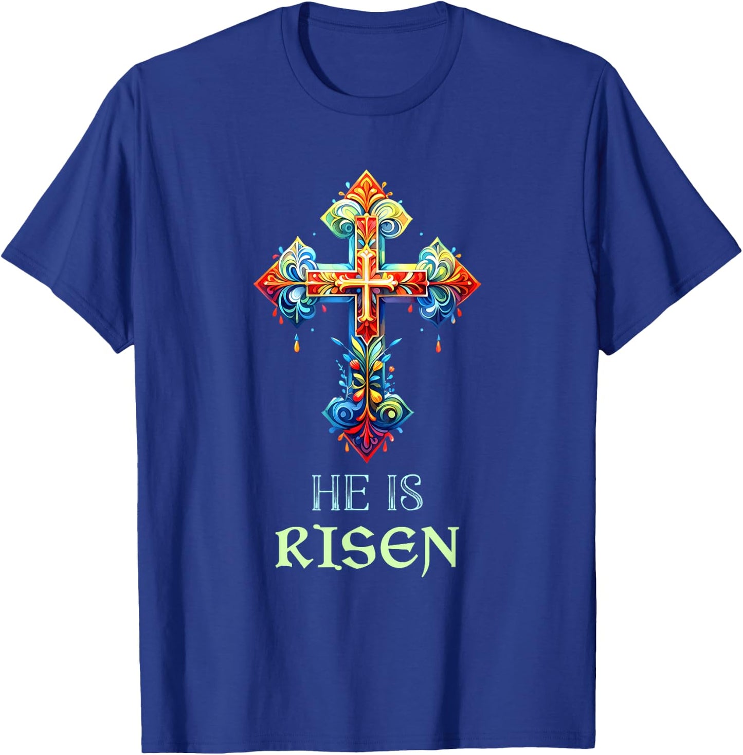 Easter Christian He Is Risen Resurrection Orthodox Easter T-Shirt - T-Shirt | Royal