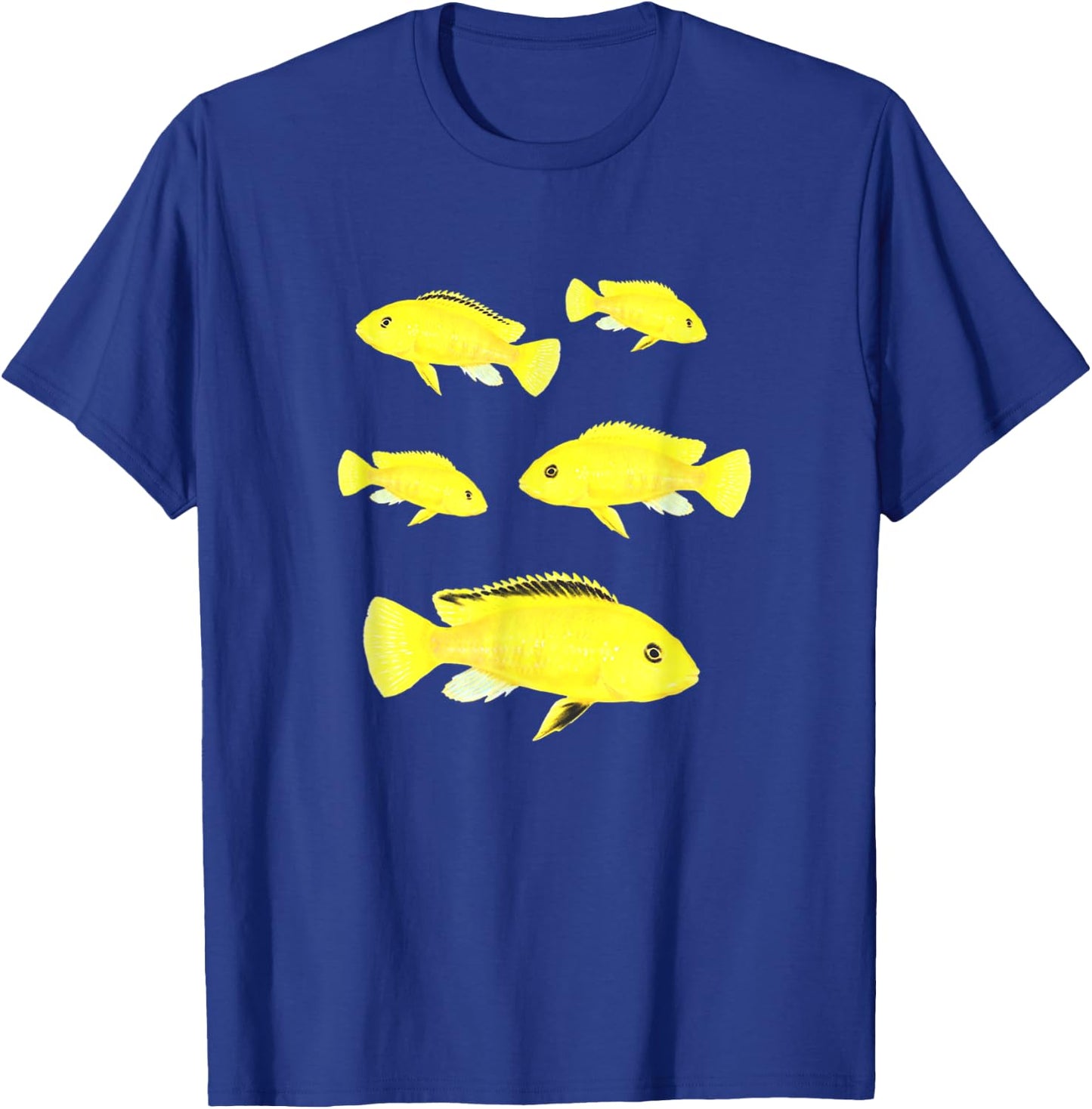 Yellow Lab Cichlids Lake Malawi Cichlid Fish Breeders T-Shirt - T-Shirt | Royal