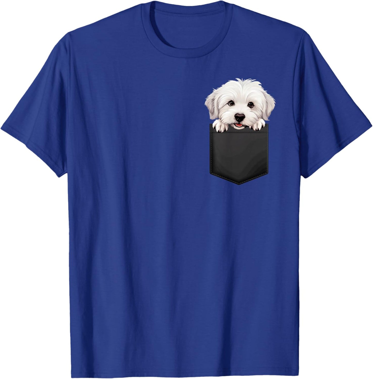 Coton De Tulear Puppy Dog In Pocket Cute Pet Lover Men Women Kids T-Shirt - T-Shirt | Royal