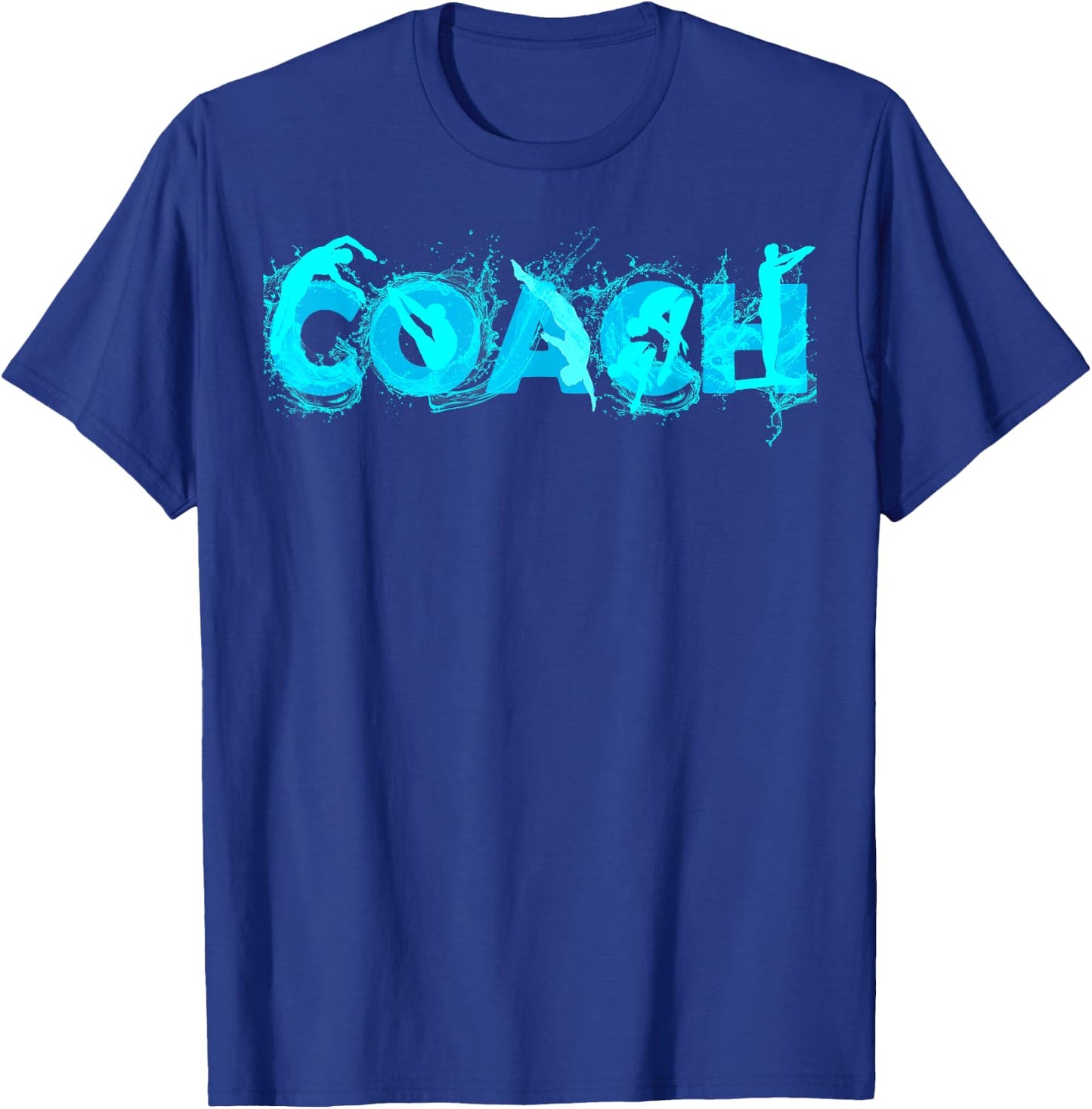 Platform Diving Coach Gift Springboard Diving Trainer T-Shirt - T-Shirt | Royal