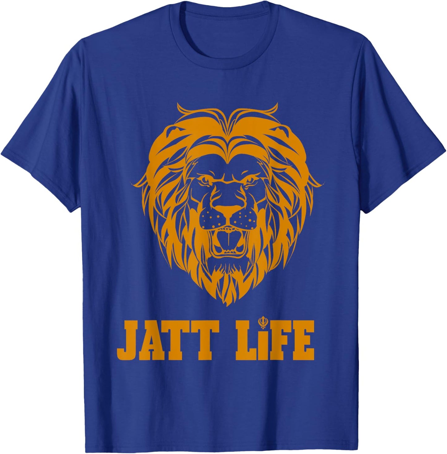 Punjabi Jatt Life Roaring Lion T-Shirt - T-Shirt | Royal