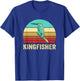 Vintage Retro Style Sunset Kingfisher T-Shirt - T-Shirt | Royal