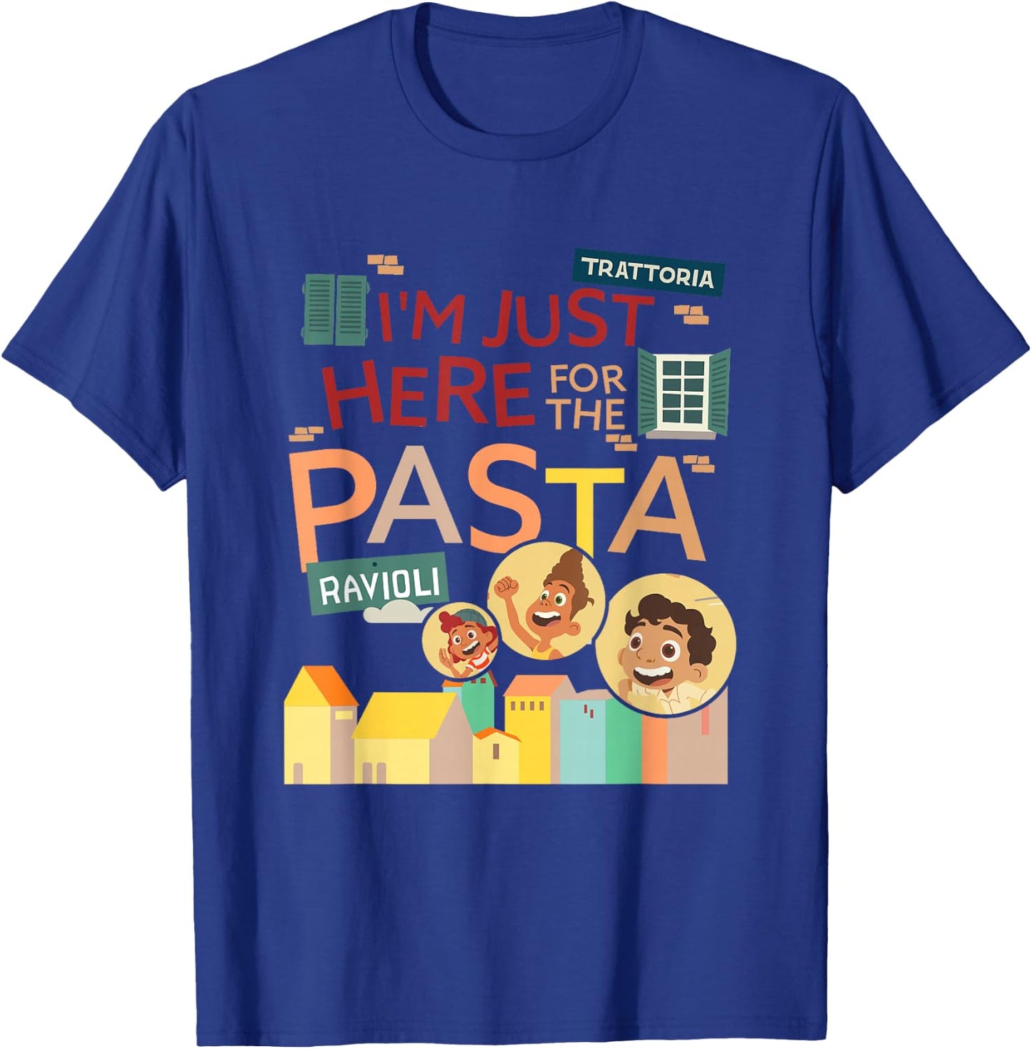 Disney Pixar Luca I'm Just Here for The Pasta Small T-Shirt - T-Shirt | Royal
