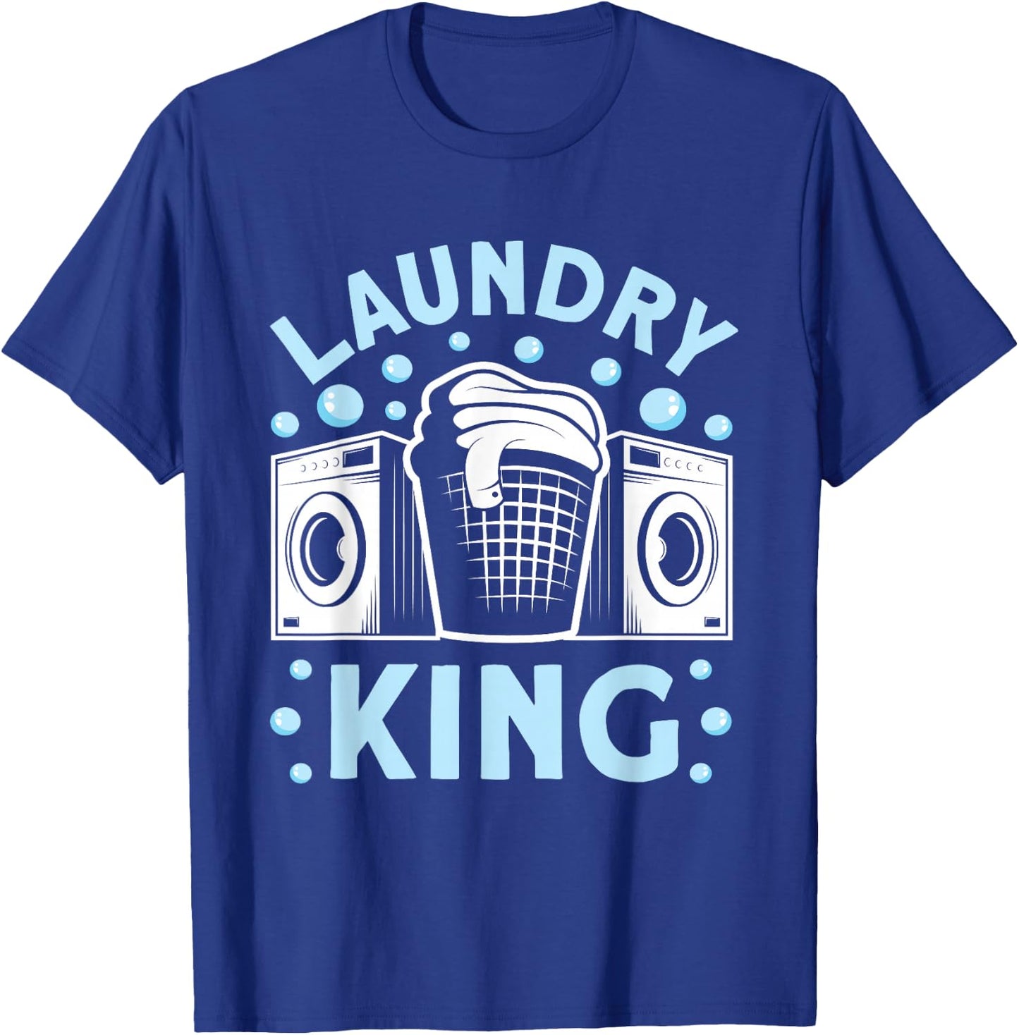 Laundry King Women's Black Modern King Laundry Worker T-Shirt - T-Shirt | Royal
