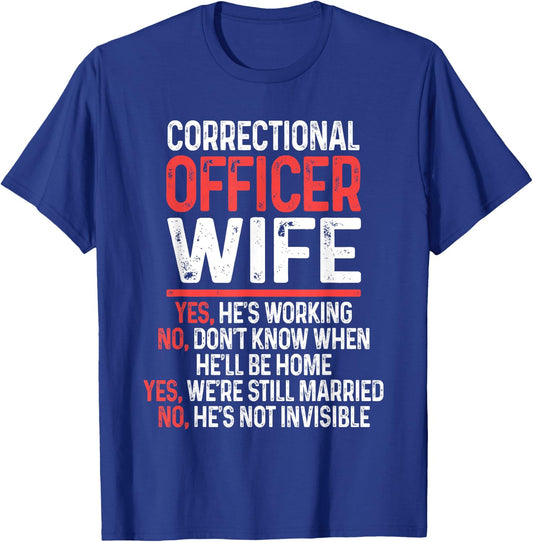 National Correctional Officers Week Gifts CO - Black, Small - Men, - Short Sleeve, Modern Style - Correctional Officer, Law Enforcement, Supporters - Funny Quote Design T-Shirt - T-Shirt | Royal