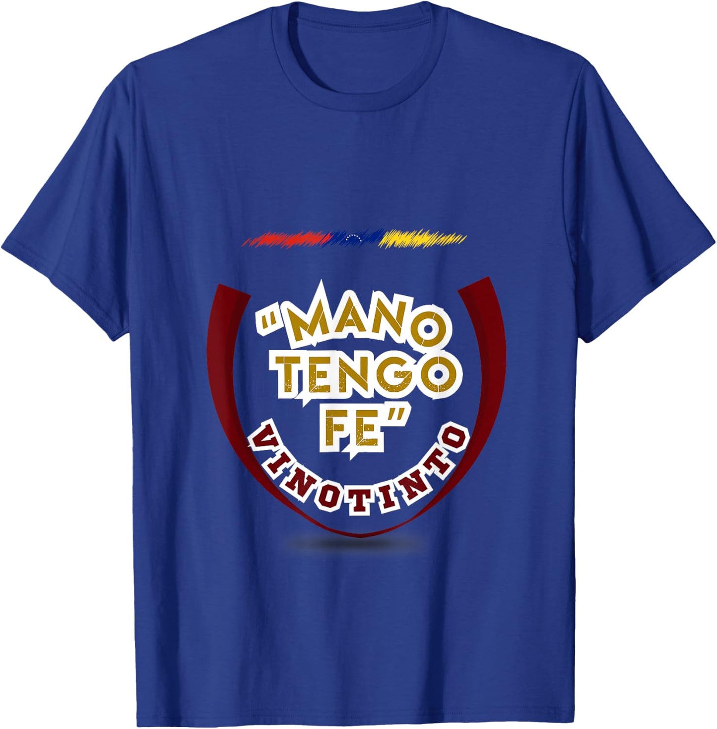 "Hand I Have Faith" I Flannel "Vinotinto" I Venezuela T-Shirt - T-Shirt | Royal