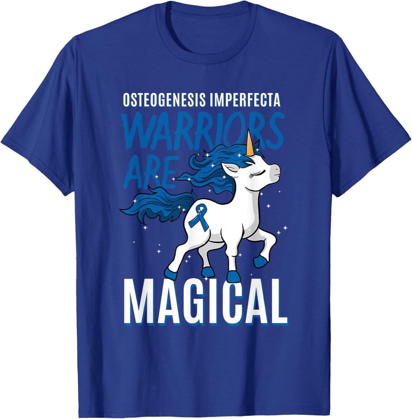 Osteogenesis Imperfecta Brittle Bone Disease Unicorn Gift T-Shirt - T-Shirt | Royal