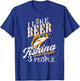 Funny Fishing - Beer Lover - I Like Beer Fishing T-Shirt - T-Shirt | Royal