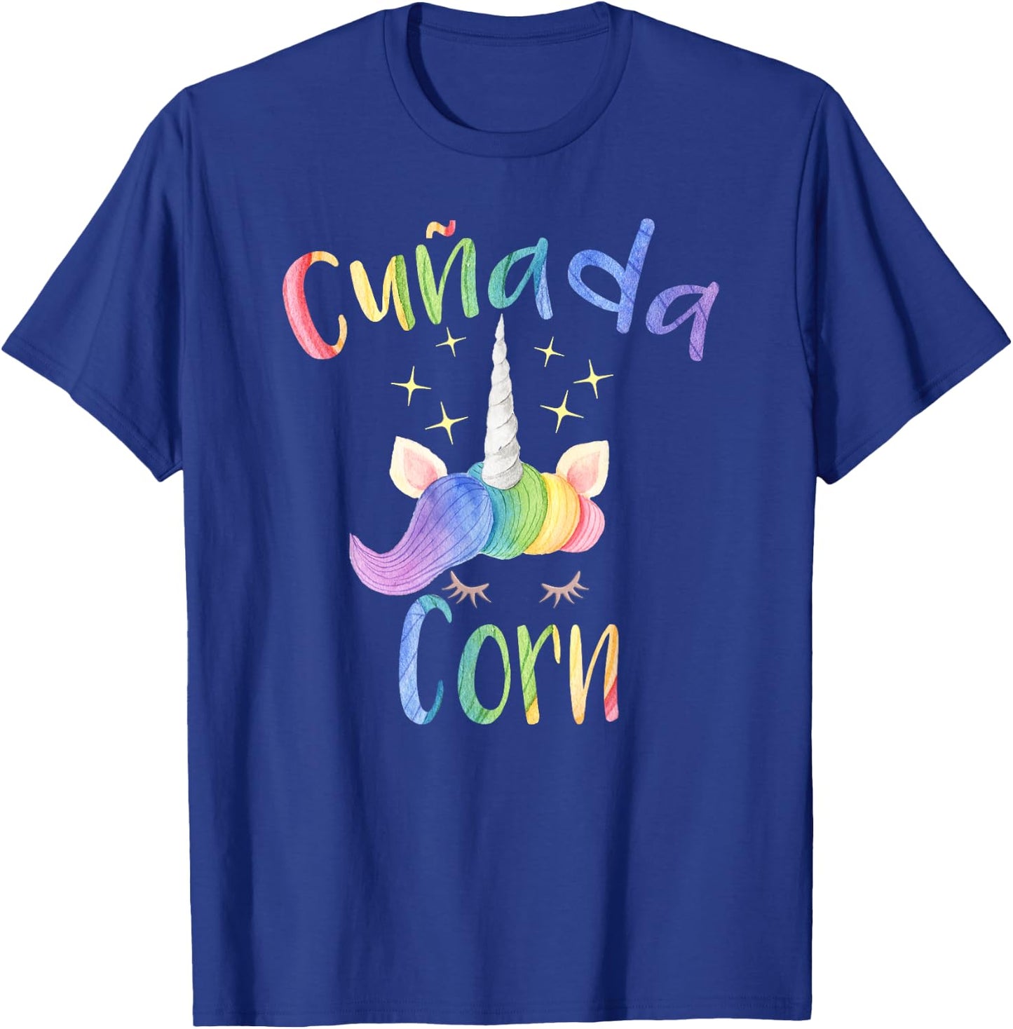 Cunadacorn Spanish Sister In Law Funny Unicorn T-Shirt - T-Shirt | Royal