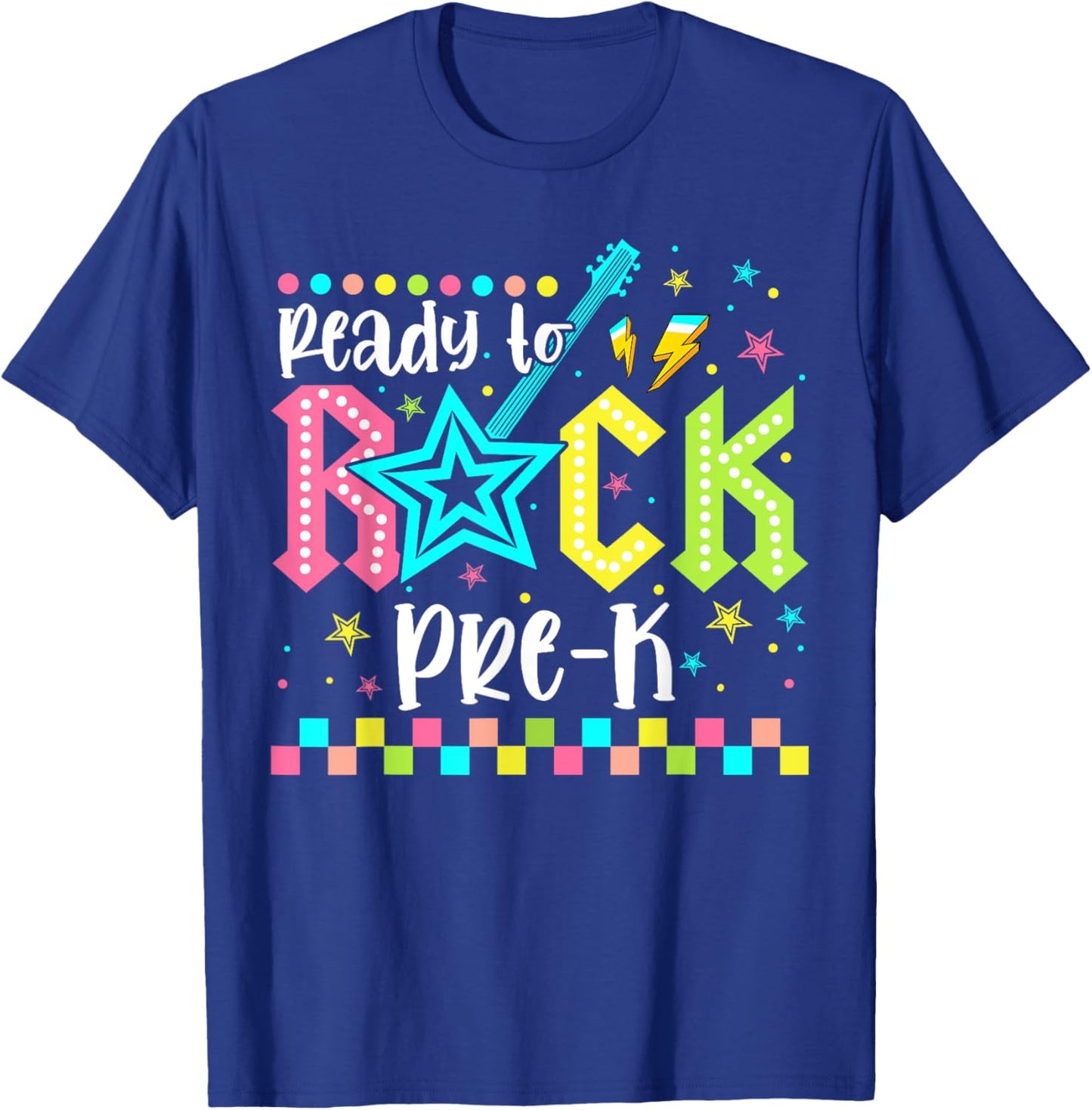 Ready To Rock Pre K Back To School Pre K Boys Kids T-Shirt - T-Shirt | Royal
