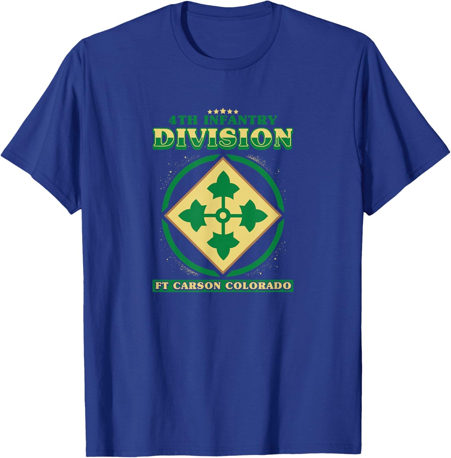 4th Infantry Division Shirt Fourth ID T-Shirt - T-Shirt | Royal