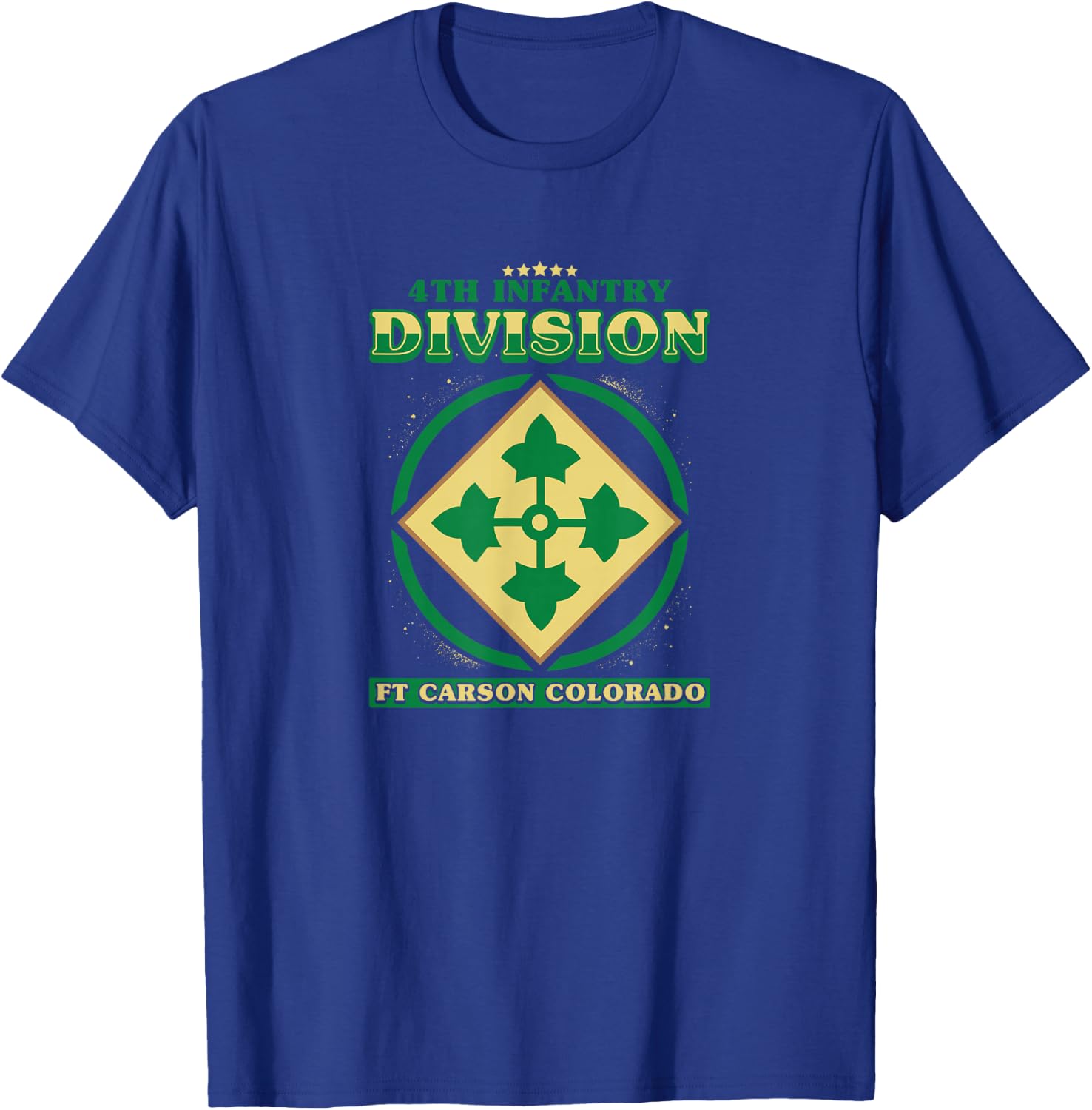 4th Infantry Division Shirt Fourth ID T-Shirt - T-Shirt | Royal