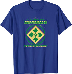 4th Infantry Division Shirt Fourth ID T-Shirt - T-Shirt | Royal